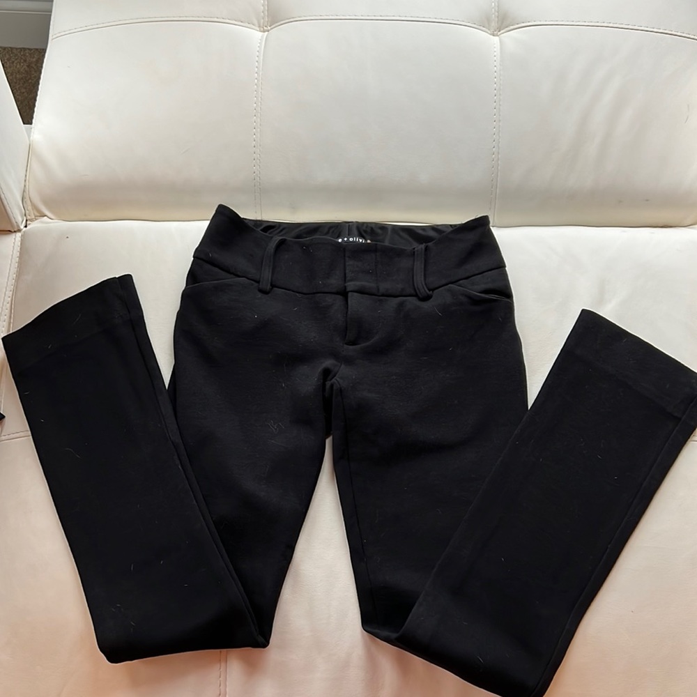 Alice + Olivia Black Knit Pants